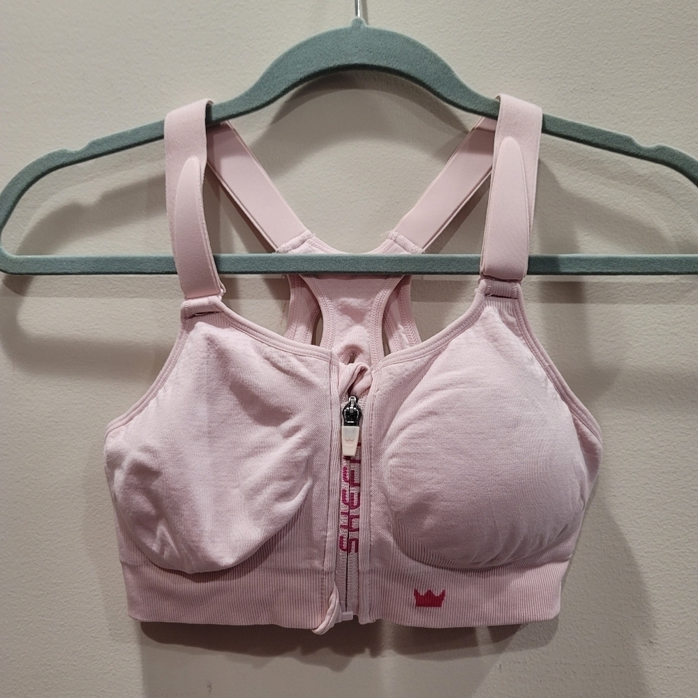 Sz Medium SHEFIT Low Impact Sports Blush Pink Bra